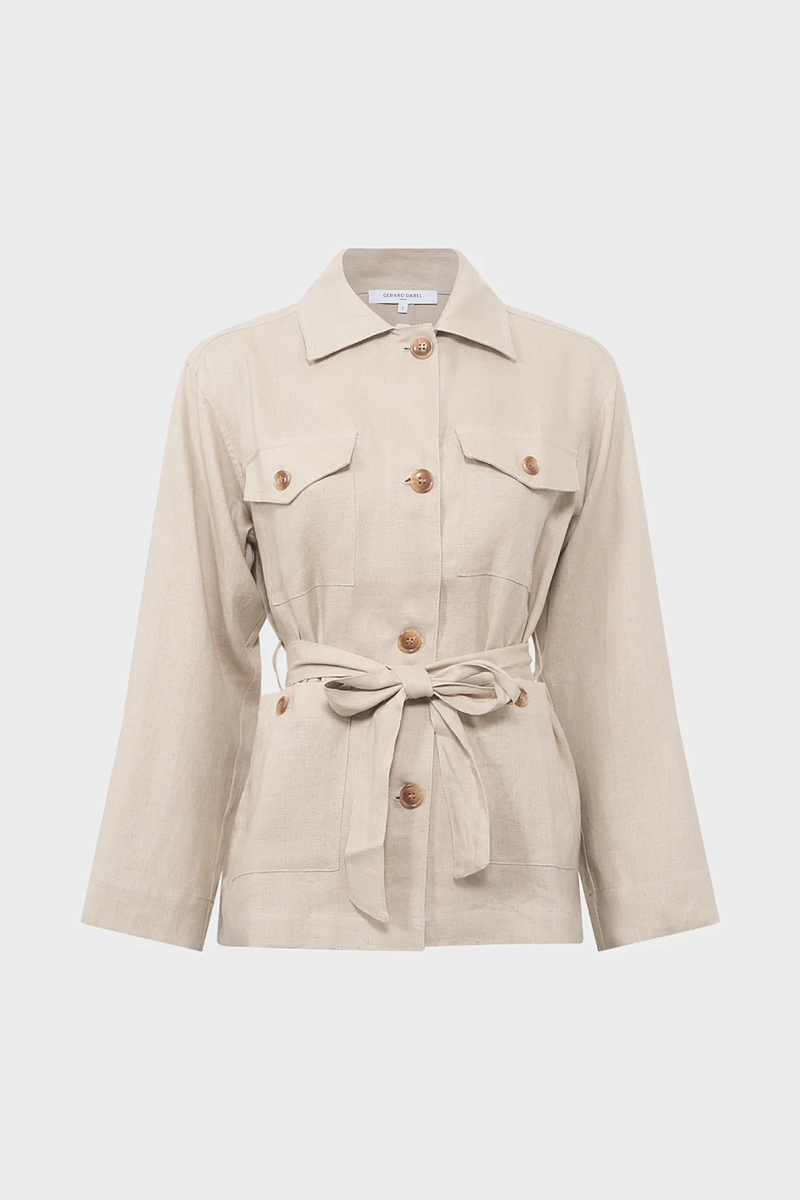 RIVAELLE - Льняная куртка в стиле сафари