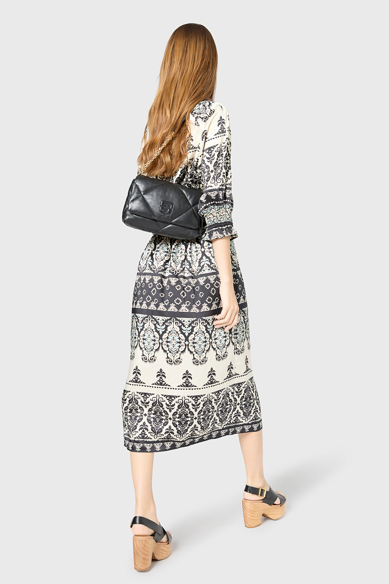 PETUNIA - Приталенное платье-миди с принтом