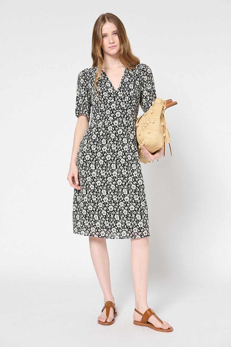 PAGET - Мини-платье с цветочным принтом