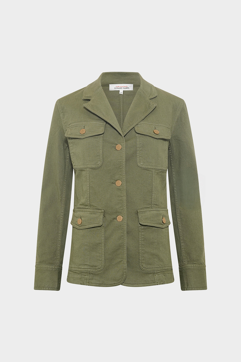 RONNY - Куртка в стиле милитари с золотыми пуговицами