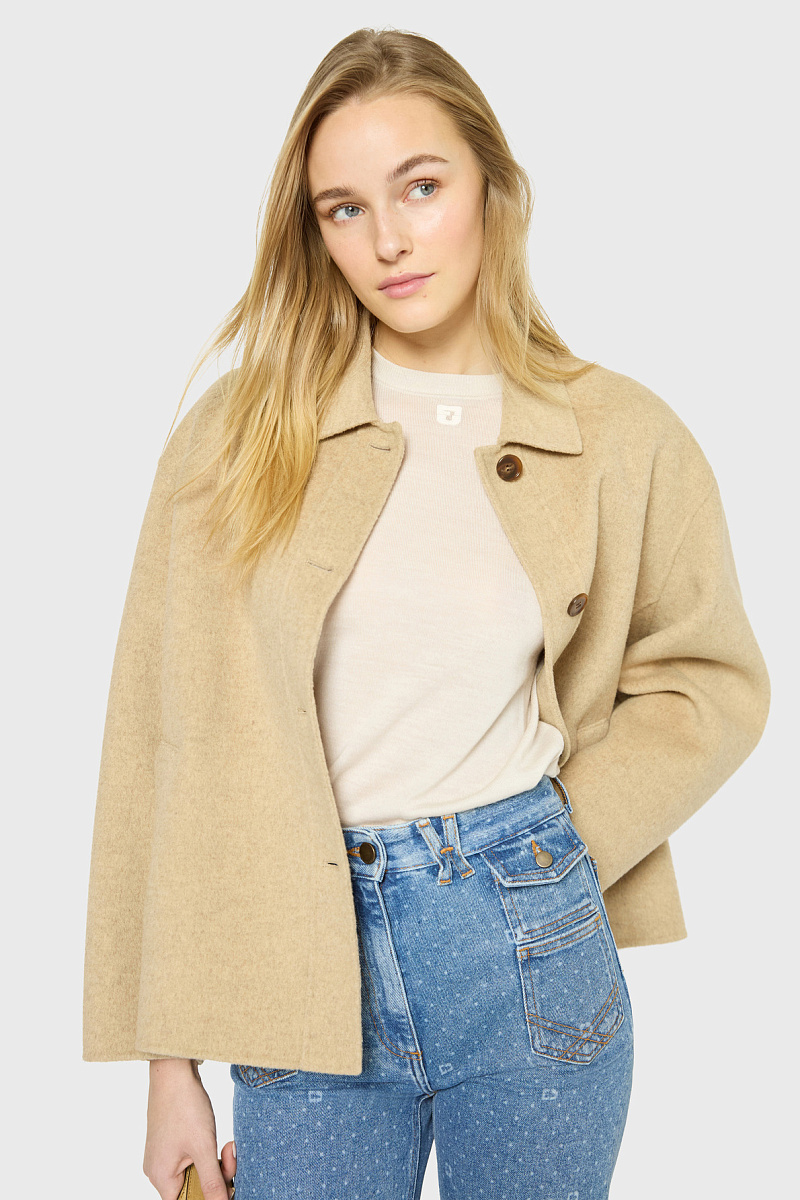 SIENNA - Укороченное пальто из смесовой шерсти