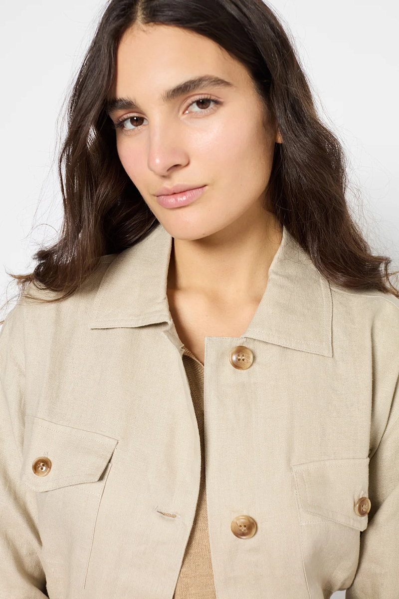 RIVAELLE - Льняная куртка в стиле сафари