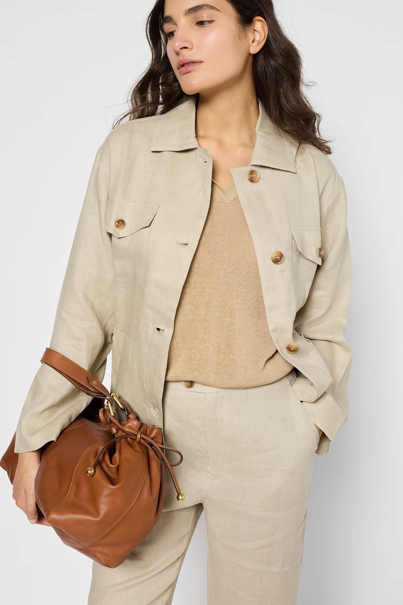 RIVAELLE - Льняная куртка в стиле сафари