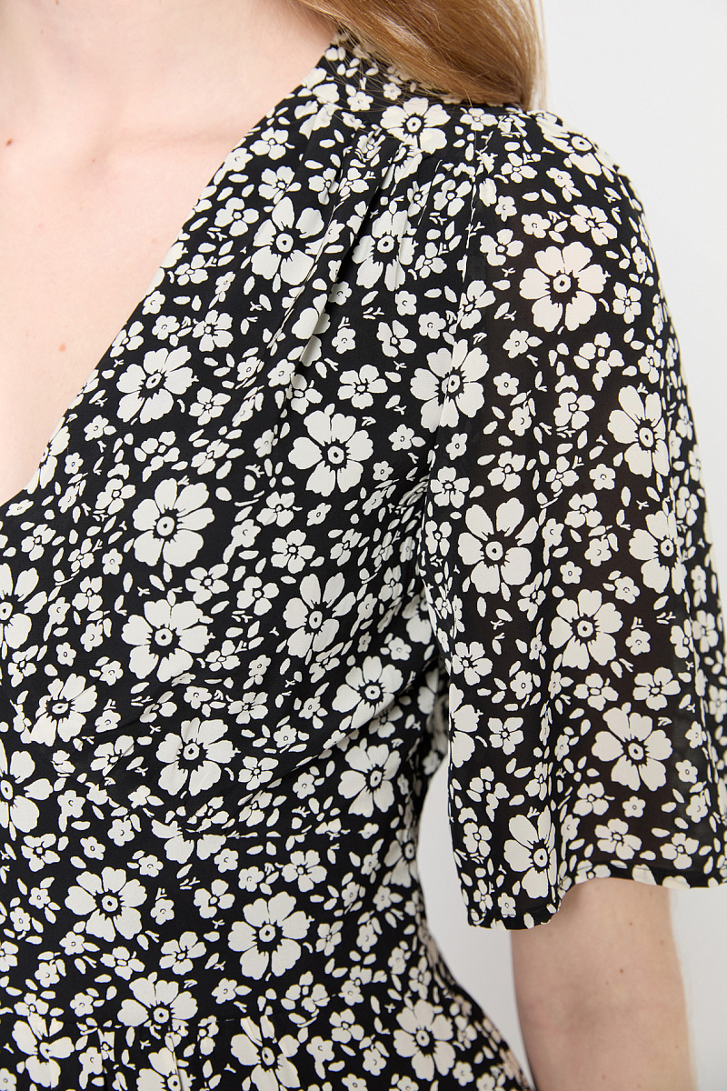 PAGET - Мини-платье с цветочным принтом