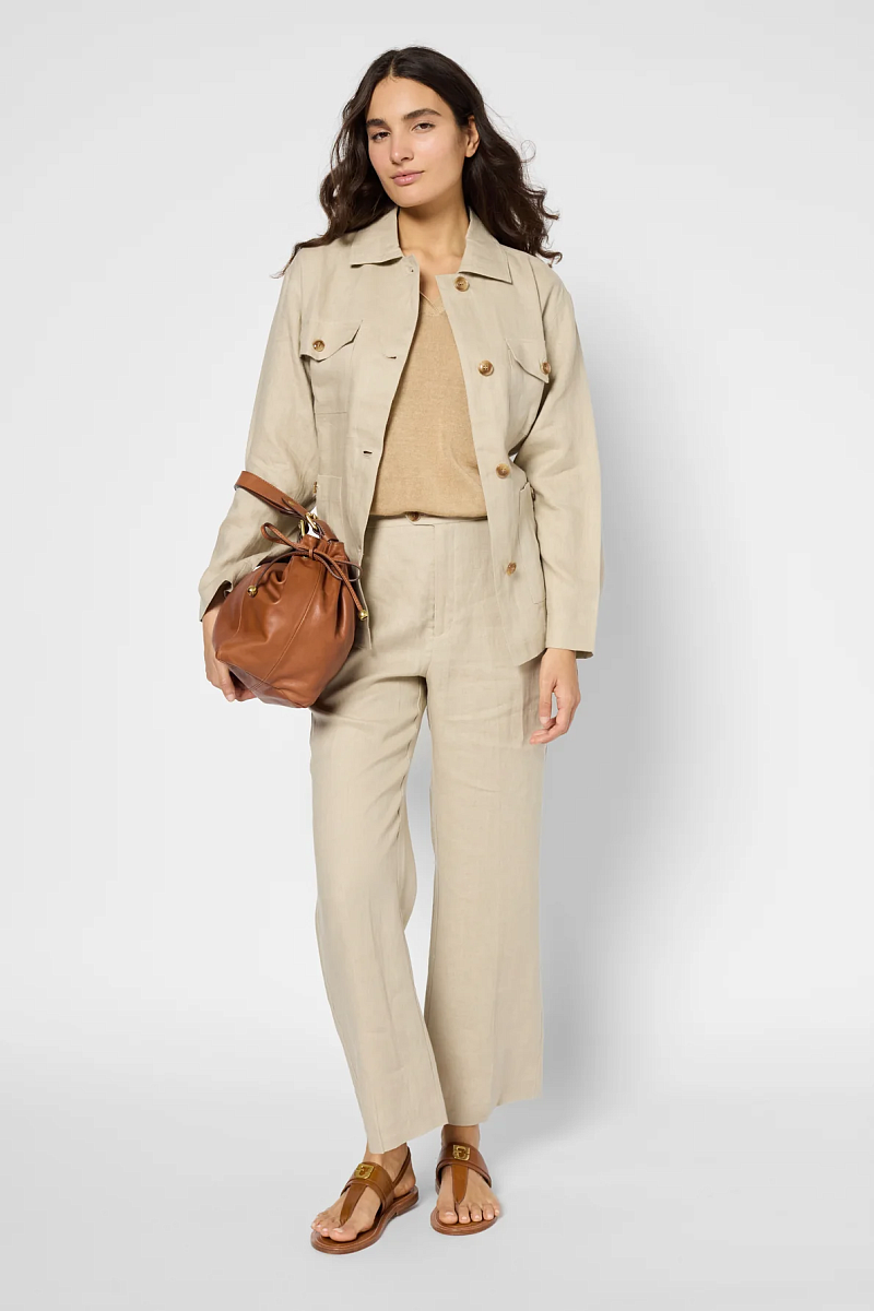 RIVAELLE - Льняная куртка в стиле сафари